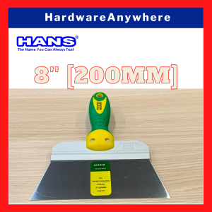 Hans Taper Scraper / Stainless Steel Scraper with Thermoplastic Rubber Handle / Putty Knife [200mm / 250mm / 300mm]