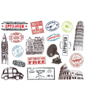 Sweet.T สติ๊กเกอร์กันน้ำ DIY สติ๊กเกอร์ติดกระเป๋าเดินทาง สติ๊กเกอร์กันน้ำ เคลือบด้าน คู่ด้วย ลูกกุญ๊ก