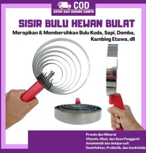 Sisir Pembersih Bulu Sapi Kerbau Kuda dan Kambing