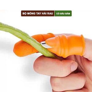 Găng Tay Bấm Ngắt Hái Rau Chuyên Dụng Bộ Móng Hái Rau Tiện Lợi Có Đầu Bấm