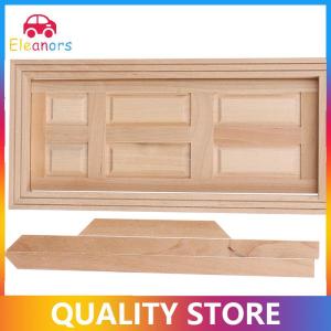 [Eleanor] 1 12 Dollhouse thu nhỏ 6 Bảng điều chỉnh nội thất cửa gỗ tự làm phụ kiện nội thất