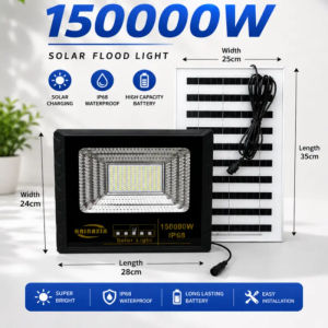 HAINAXIN W Solar Light Outdoor with Remote Control IP67 Waterproof Streetlight 2835 LED 18-24H Continuous Lighting for Garden Parking Lot Room Buy 1 Take 1