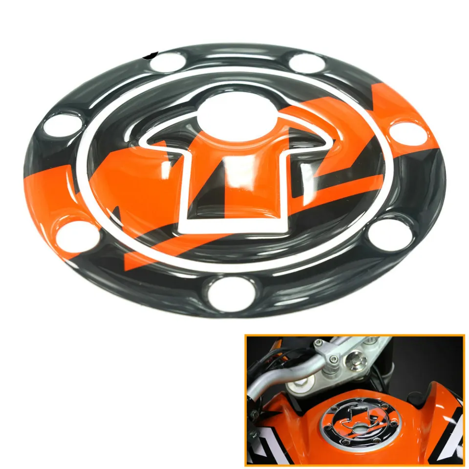 Motorcycle Decorative Decals Pad Fuel Tank Oil Gas Cap Sticker Reflective  Cover For KTM DUKE 390 DUKE 200