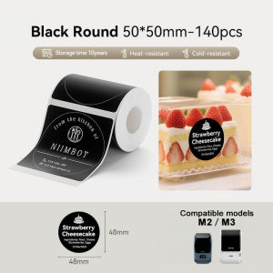 NIIMBOT Label Paper for M2 M3 Thermal Transfer PET Label Sticker Waterproof Labelling Refill Roll Tape