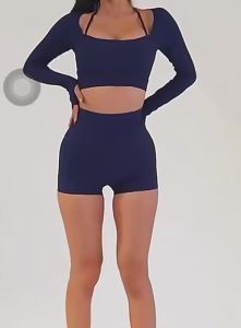 Bộ Đồ Tập Yoga Nữ Mỏng Nhẹ Thoải Mái - Set Đồ Thể Thao Co Giãn 4 Chiều Mát Mẻ Cho Tập Gym & Yoga