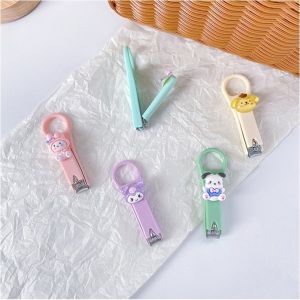 Sanrio Cartoon Nail Clippers Anime My Melody Pompompurin Hello Kitty Portable  Women Manicure Tools