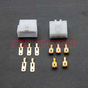 Socket Kiprok + Skun Motor 5 PIN Besar - Sambungan Kabel Male Female