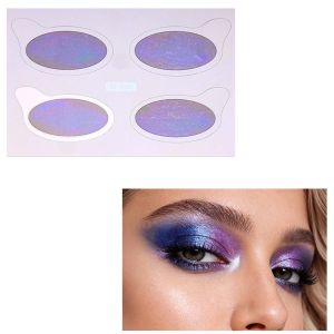 NBANLIKE Fake Tattoo Eye Shadow Tattoo Stickers Wedding Tool Eye Shadow Paste Feel Temporary Tattoo Face Flash Powder Style Waterproof Change Color Tattoo Decals Party