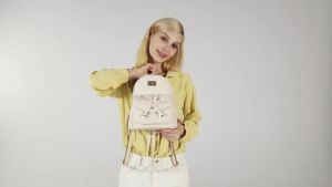 I IHAYNER Girls Bowknot Cute Leather Backpack LadiesBackpack Purse