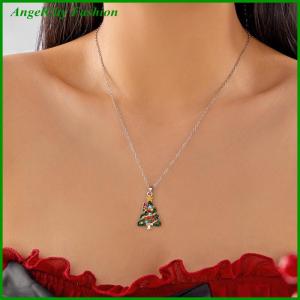 AngelCity Fashion Store Christmas Tree Drop Earrings For Women Zircon Star Bell Earring Party Jewelry