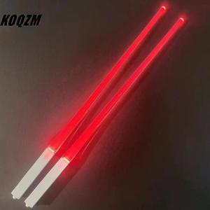 KOQZM 1 PCS LED Lightsaber Luminous Chopsticks Detachable Washable Reusable Free Tableware For Kitchen Dinner