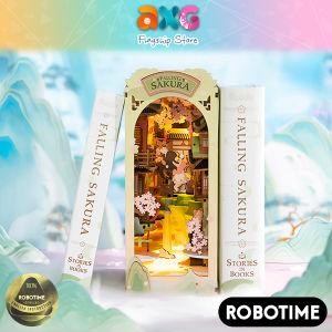 Robotime Rolife Falling Sakura DIY Book Nook Shelf Insert Puzzles (TGB05)