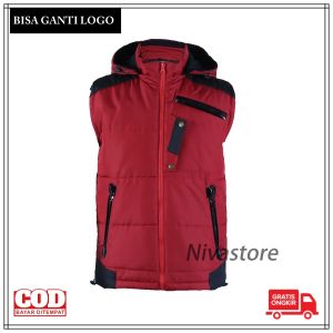 Rompi Pria Keren Casual Vest Motor Parasut Taslan