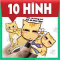 Combo 100 sticker mèo Mỹ Diệu bầy hầy decal siêu dễ thương hot trend hình dán chất liệu chống thấm nước. 