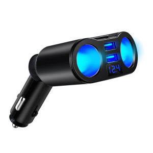 {Local Delivery} HLINKEY Car Charger 12V-24V Socket Splitter Charger PD QC3.0 Fast Charger C Ports Dual USB 4.8A Digital Display Power Adapter
