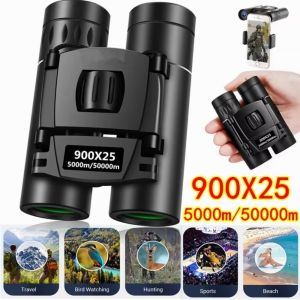 NOBLELYN 900x25 High Definition Binoculars Long Range High-Powered Mini Telescope Durable Portable Folding Binoculars