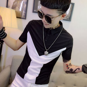 Áo thun nam Áo phông nam phối 2 màu đen trắng nổi bật phon cách trẻ trung năng động thu hút moi ánh nhìn của người đối diện mã H20