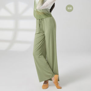 舞蹈裤古典舞练功服女飘逸阔腿裤现代舞形体服中国舞民族服装Dance pants Classical dance training clothes Women elegant wide leg pants modern dance body suit Chinese dance national costume