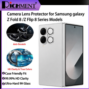 Richment Camera Metal Lens Ring Protector for Samsung Galaxy Z Fold 8/Z Flip 8/Z Fold 8 UItra Back Camera Lens Cap