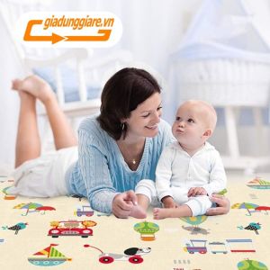 Thảm xốp gấp gọn (18x2m) đệm trải sàn cho bé XPE chống thấm chống trượt tấm lót nền trẻ em dùng 2 mặt - giadunggiare.vn