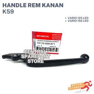 (HONDA) HANDLE REM KIRI + KANAN HITAM K59 VARIO 125 150 LED / HANDEL REM KIRI BELAKANG / HANDEL REM KANAN DEPAN / HENDEL SET