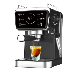 LAHOME Hot/Cold Brew Espresso Coffee Maker Machine Smart 2 Shot Multipurpose Automatic Shut-Off LCD Touch Screen Panel Control + Milk Fother Steamer Americano Cappuccino Latte Mocha Machiato Coffee Maker For Home/Office/Commercial/Nespresso TRUE 20 Bar