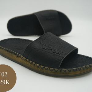 Dép đoctor quai ngang da bò cao cấp đế đúc khâu chỉ toàn bộ 229cành