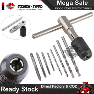 Bộ Taro Tạo Ren M3-M6 Kèm 5 Mũi Khoan HSS - Bộ Taro 9 món Cao Cấp