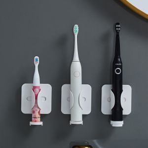 ABLE Adhesive Wall Mounted Electric Toothbrush Holder Stand Toothbrush Organizer for Bathroom Toothpaste Holder Tooth Brush Holder