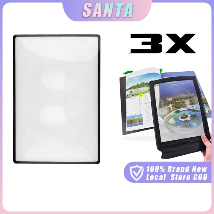 A5 Full Page Magnifying Sheet - PVC Glass Reading Magnifier For Sewing & Crafts