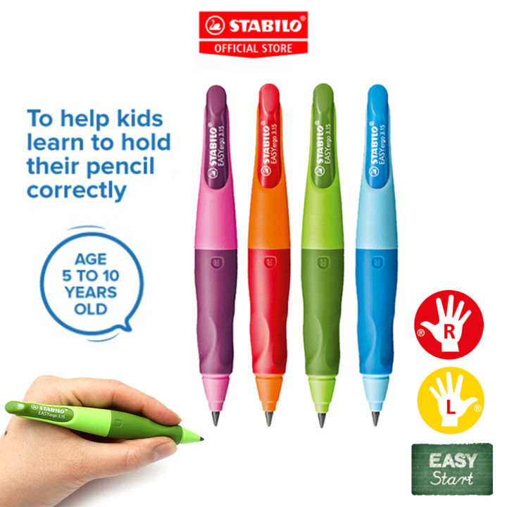STABILO EASYergo Mechanical Pencil Holder Grip Stationery Writing  Pencil for Kids Left Right