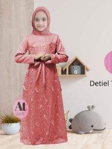 Atahaillah Jelita kid - Gamis Brokat Tille Anak Perempuan Cewek Remaja tanggung Pesta Kondangan Model Terbaru 2021 usia 6 - 12 tahun terbaru kekinian lebaran 2023 mewah elegan usia balita
