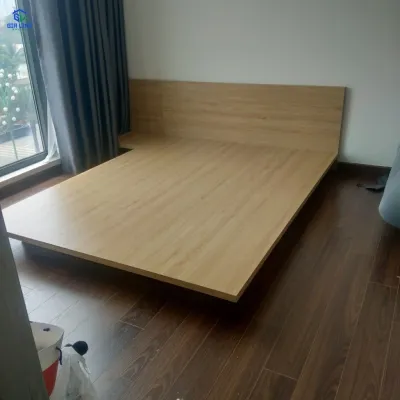 Miễn phí giao lắp HCM- Giường Bay Cao 15cm Có Đầu Giường Gỗ MDF Nhập Khẩu LẮP RÁP TẬN NHÀ GL Gia Linh Group