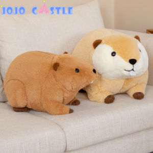 JOJO CASTLE 45/60cm Kawaii Beaver Rat Plushie Toys Hobbies Cartoon Animal Stuffed Toy Dolls for Children Boys Baby Birthday Christmas Gift