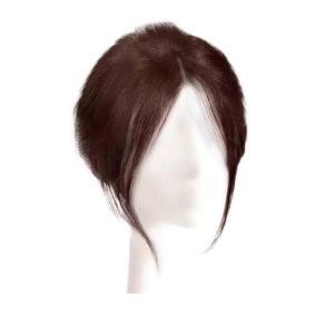 LALEUCA Synthetic Fake Bangs Clip in Natural Top Hair Bangs Cover White Hair Hair Extensions Bangs Hairpiece Women