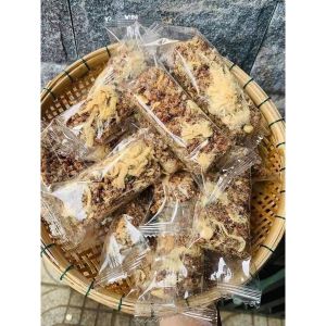 Thanh Gạo Lức sấy giòn mix Chà Bông Ăn kiêng giảm cân - Gói 500Gr/ Gói 200Gr