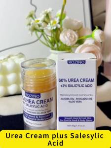 Urea Cream 60% plus 2% Salicylic Acid Maximum Strength Foot Cream for Dry Cracked Heels and Feet Callus Remover Urea Cream for Feet Hands Knees Hydrates & Exfoliates 40g/1.41 fl.0z 1-Pack