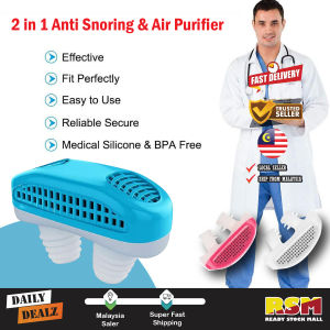 2in1 Anti Snoring Nose Purifier Relieve Nasal Congestion Anti Snore Ventilation Apnea Aid Device / Anti Dengkur