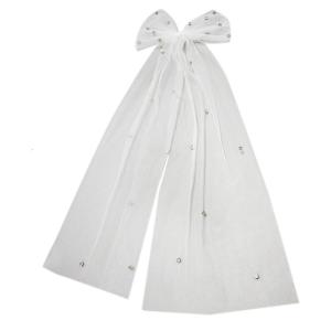 กิ๊บติดผมโบว์พลอยเทียมสำหรับเจ้าสาวเครื่องประดับผมเพิ่มแฟชั่นให้กับชุดแต่งงานและชุดราตรีสำหรับโอกาสพิเศษ