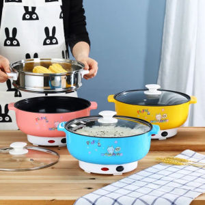 หม้อไฟฟ้า กระทะไฟฟ้า หม้ออเนกประสงค์ หม้อไฟฟ้าอเนกประสงค์ หม้อไฟฟ้ากระทะไฟฟ้า อาหารไม่ติดกระทะ ผัด อุ่น ตุ๋น ต้ม นึ่ง ใช้งานง่ายสะดวก