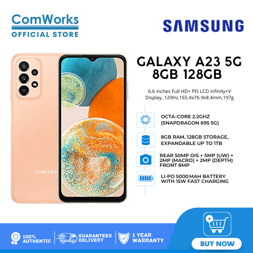 ComWorks | Samsung Galaxy A23 5G | 6GB / 8GB / 128GB | 6.6 inches ...