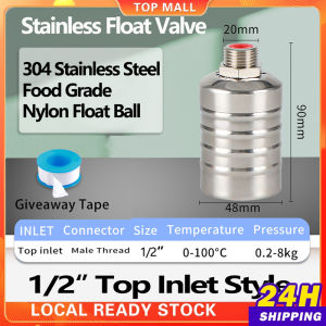 304 Stainless Steel Float Valve Automatic Water Level Control Valve Auto Shut Off Ball Mini Float Valve for Water Tank
