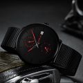 CRRJU Jam Tangan Pria Analog Stainless Steel Chronograph Aktif Kalender Otomatis Tahan Air Jam Tangan (2265). 
