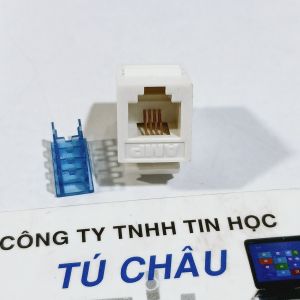 Đầu gắn âm tường RJ11 4 Line điện thoại / Ruột điện thoại âm tường RJ11 4 tim AMP