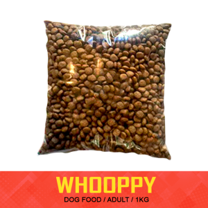 Whooppy Dog Food Adult 1kg or 500g (for all breeds) with Yucca Extract supports intestinal cleansing and is proven effective to minimize stool odor