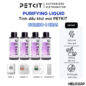 Combo 4 Tinh Dầu Dùng Cho Máy Vệ Sinh Tự Động Cho Mèo Petkit Pura X