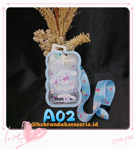 GANTUNGAN KARTU NAMA / CASING ID CARD PELAJAR / PELINDUNG KARTU FLAP / PHOTOCARD GANTUNG LEHER / GANTUNGAN ID CARD SANRIO / HOLDER GANTUNGAN KARTU NAMA CRD7368