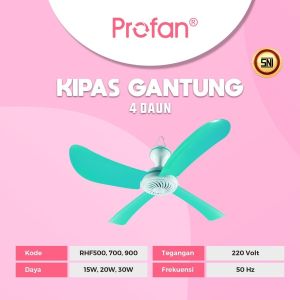 Heli Fan / Kipas Angin Gantung Profan RHF-1050 40W 5 Blades / Profan RHF 1050 5 Daun
