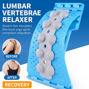 🎉Local Ship🎉Magnetic Points Waist Massager Lumbar Plate Back Stretcher Device Stretchable Slimming Shoulders Relieve Back Pain 腰椎舒缓器拉伸