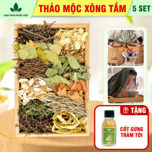 Lá xông tắm thảo dược 10 set (Lá xông khô tăng sức đề kháng phục hồi sức khỏe) - Chợ Thảo Dược Việt